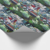 Vegetatian Club komt hier bijeen Cadeaupapier (Hoek)