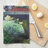 Vegetatian Club komt hier bijeen Theedoek (Quarter Fold)