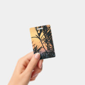 Vegetatie bij zonsondergang badge (Handheld)