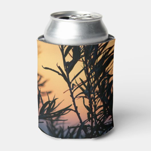 Vegetatie bij zonsondergang blikjeskoeler (Blikje Voorkant)