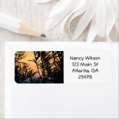 Vegetatie bij zonsondergang etiket (Insitu)