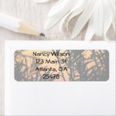 Vegetatie bij zonsondergang etiket (Insitu)