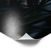 Vegetatie bij zonsondergang foto afdruk (Hoek)