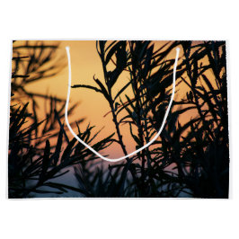 Vegetatie bij zonsondergang groot cadeauzakje