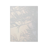 Vegetatie bij zonsondergang notitieblok (Linkerzijde)