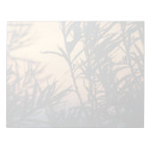 Vegetatie bij zonsondergang notitieblok (Voorkant)