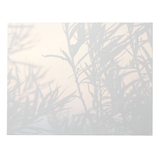 Vegetatie bij zonsondergang notitieblok (Voorkant)