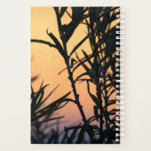 Vegetatie bij zonsondergang planner (Achterkant)