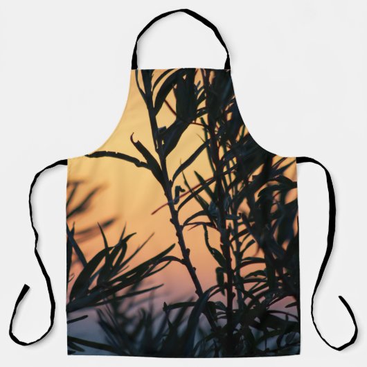 Vegetatie bij zonsondergang schort (Voorkant)