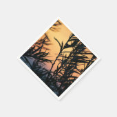 Vegetatie bij zonsondergang servet (Hoek)