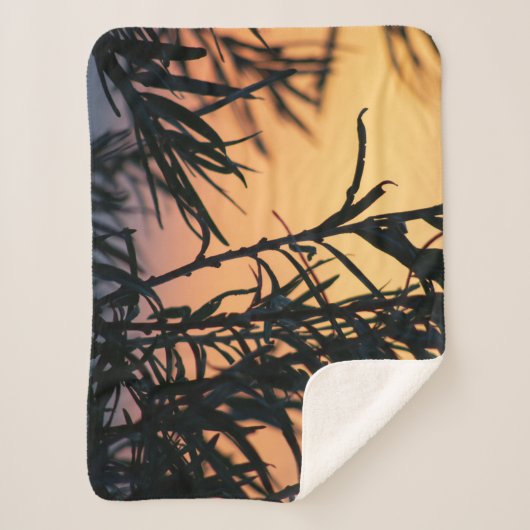 Vegetatie bij zonsondergang sherpa deken (Voorkant)