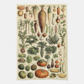  vegetatieve kunst door Adolphe Millot Pattern Theedoek (Verticaal)