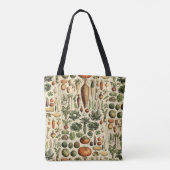 vegetatieve kunst door Adolphe Millot Pattern Tote Bag (Achterkant)