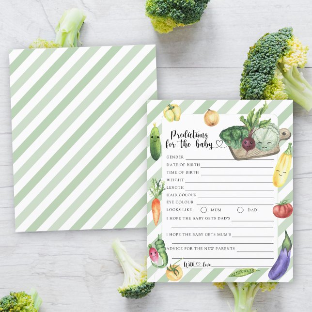 Veggie baby shower - baby voorspellingen en advies (Creator heeft geüpload)