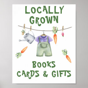 Veggie baby shower - boeken, kaarten en geschenken poster