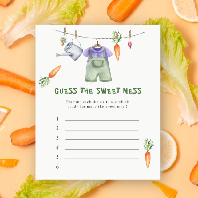Veggie baby shower - Raad het Sweet Mess spel (Creator heeft geüpload)