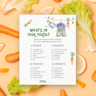 Veggie baby shower - Wat zit er in je portemonnee
