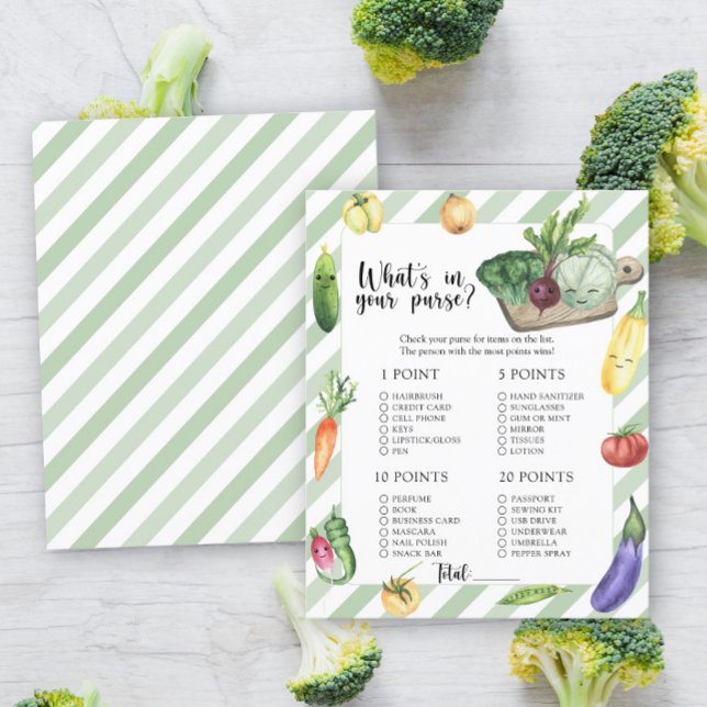 Veggie baby shower - Wat zit er in je portemonnee  (Creator heeft geüpload)