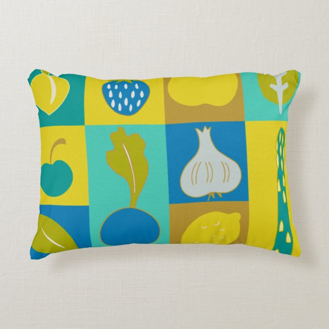 Veggie Blocks I Accent Kussen (Voorkant)