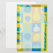 Veggie Blocks I Briefpapier (Voorkant / Achterkant)