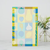 Veggie Blocks I Briefpapier (Staand voorkant)