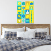 Veggie Blocks I Canvas Afdruk (Insitu (Slaapkamer))