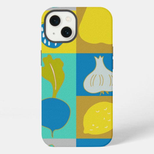 Veggie Blocks I iPhone Hoesje (Achterkant)