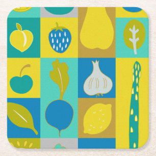 Veggie Blocks I Kartonnen Onderzetters