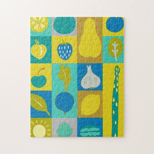 Veggie Blocks I Legpuzzel (Verticaal)