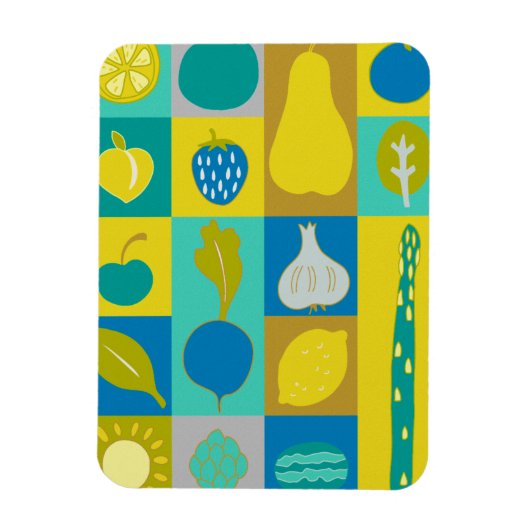 Veggie Blocks I Magneet (Verticaal)