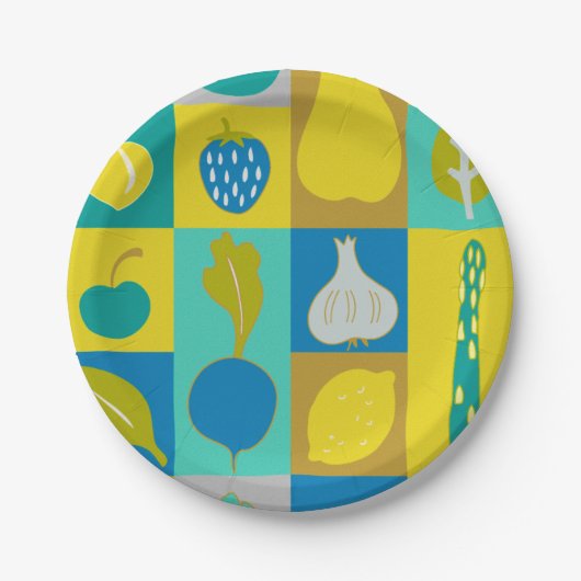 Veggie Blocks I Papieren Bordje (Voorkant)