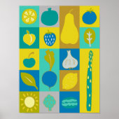 Veggie Blocks I Poster (Voorkant)