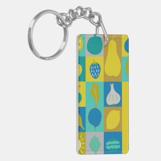 Veggie Blocks I Sleutelhanger (Voorkant Links)