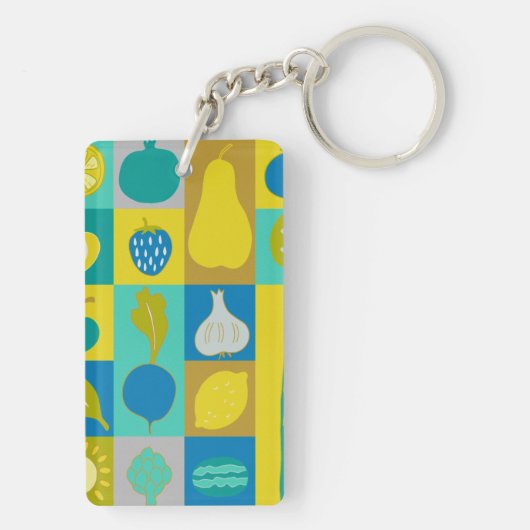 Veggie Blocks I Sleutelhanger (achterkant)