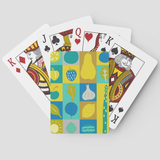 Veggie Blocks I Speelkaarten (Achterkant)