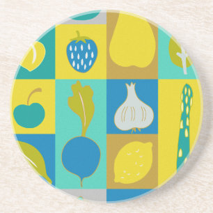 Veggie Blocks I Zandsteen Onderzetter