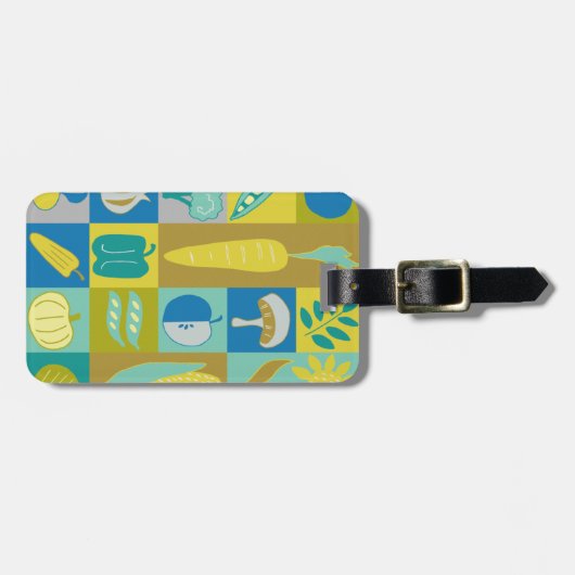 Veggie Blocks II Bagagelabel (Voorkant horizontaal)