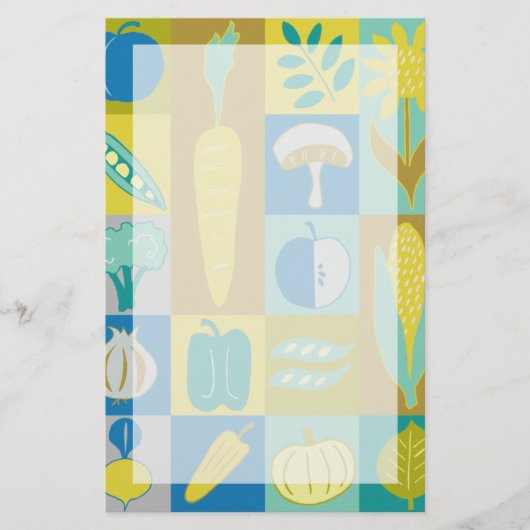 Veggie Blocks II Briefpapier (Voorkant)