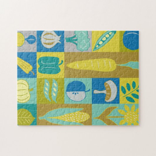 Veggie Blocks II Legpuzzel (Horizontaal)