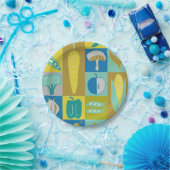 Veggie Blocks II Papieren Bordje (Feest)