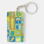 Veggie Blocks II Sleutelhanger (achterkant)