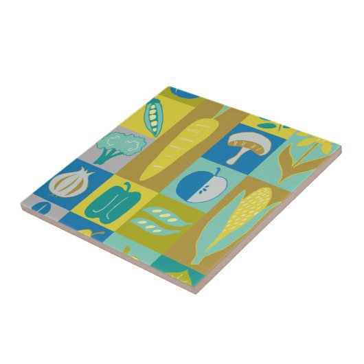 Veggie Blocks II Tegeltje (Zijkant)