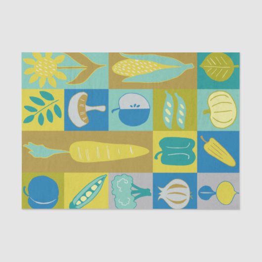 Veggie Blocks II Tissuepapier (Voorkant)