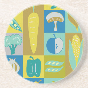 Veggie Blocks II Zandsteen Onderzetter