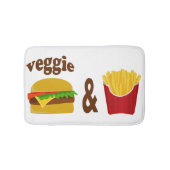 Veggie Burger en Fries Badmat (Voorkant)