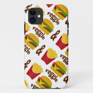 Veggie Burger en Fries Case-Mate iPhone Case