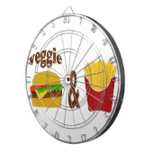 Veggie Burger en Fries Dartbord (Voorkant Rechts)