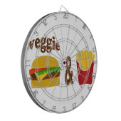 Veggie Burger en Fries Dartbord (Voorkant Links)