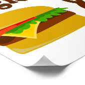 Veggie Burger en Fries Poster (Hoek)