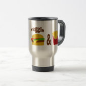 Veggie Burger en Fries Reisbeker (Voorkant rechts)